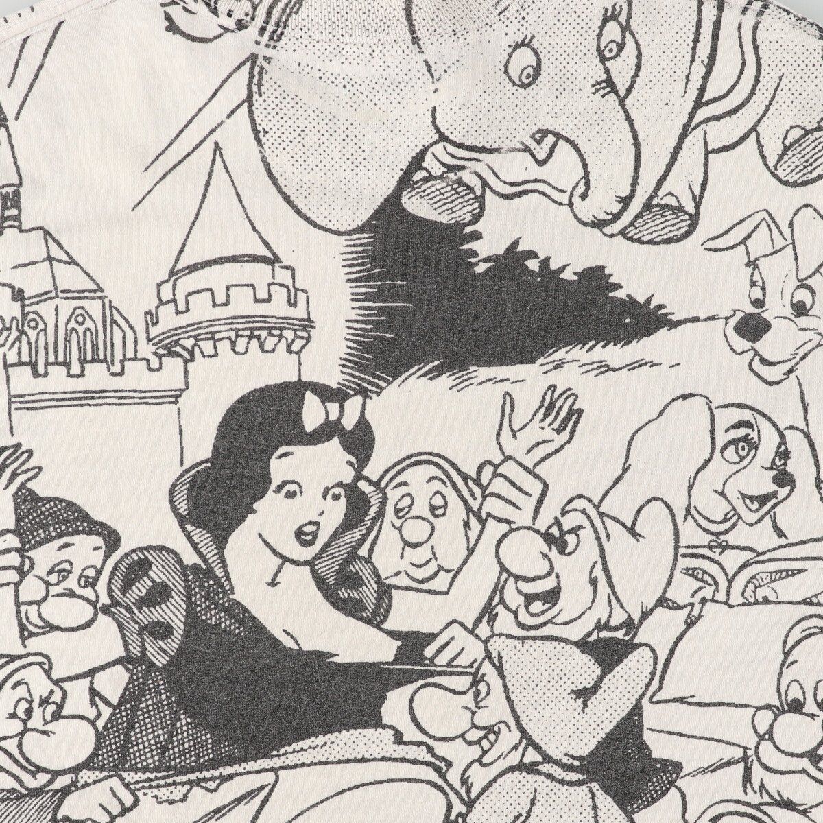 古着 90年代 SNARML DISNEY ディズニー 総柄 エロT パロディ 