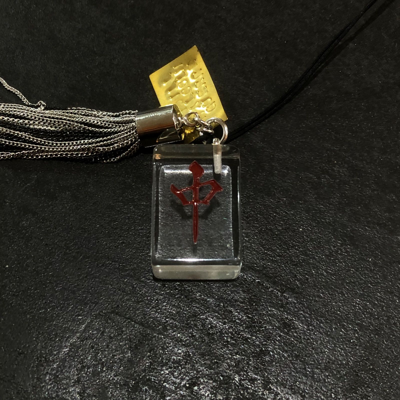 KIDILL 赤ドラ 麻雀 ネックレス キディル KL787 参考上代30800円 未使用品 KIDILL MAHJONG TILE NECKLACE COLLAB