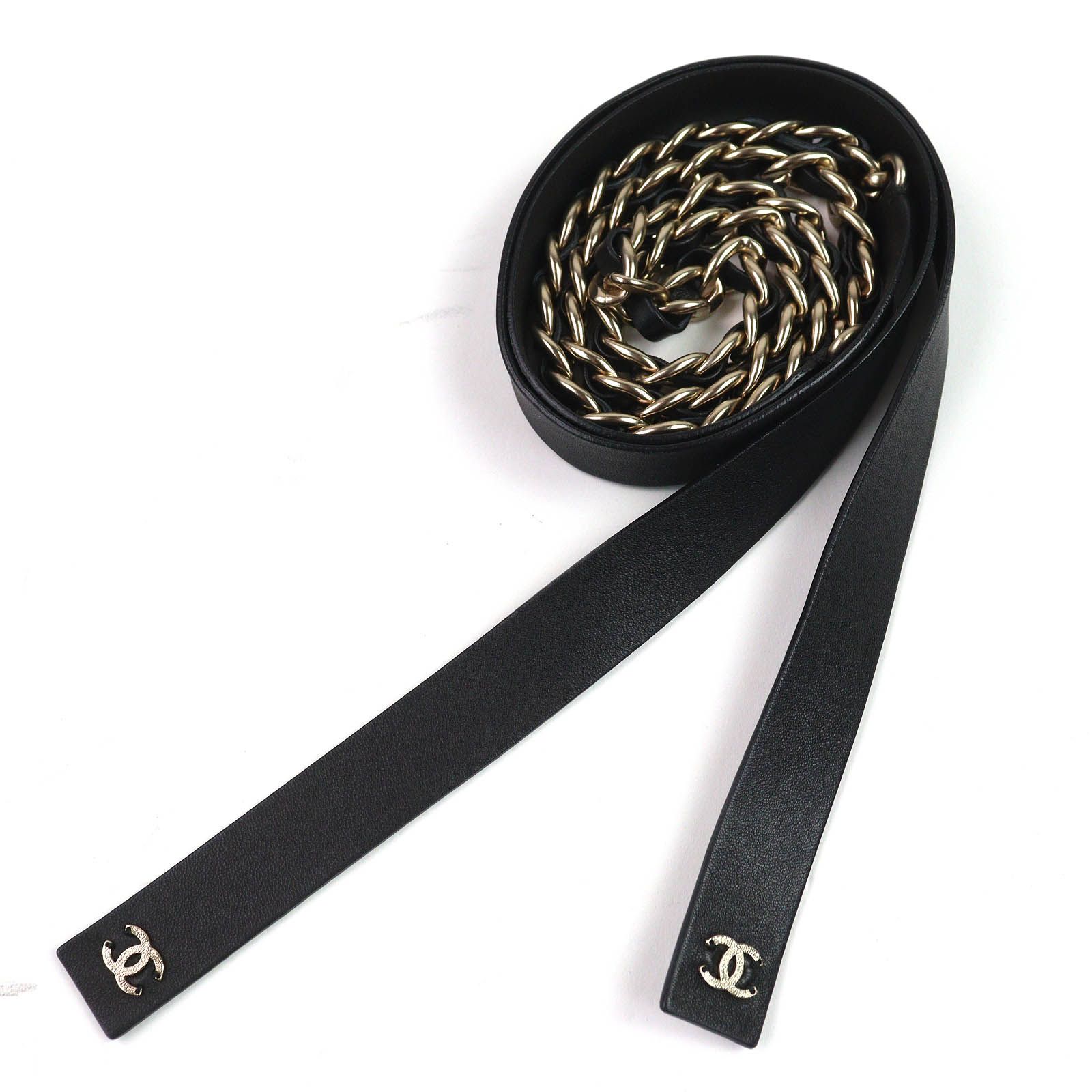 極美品△CHANEL シャネル B20C ココマーク チェーンレザー 極美品△CHANEL シャネル B20C ココマーク チェーンレザー