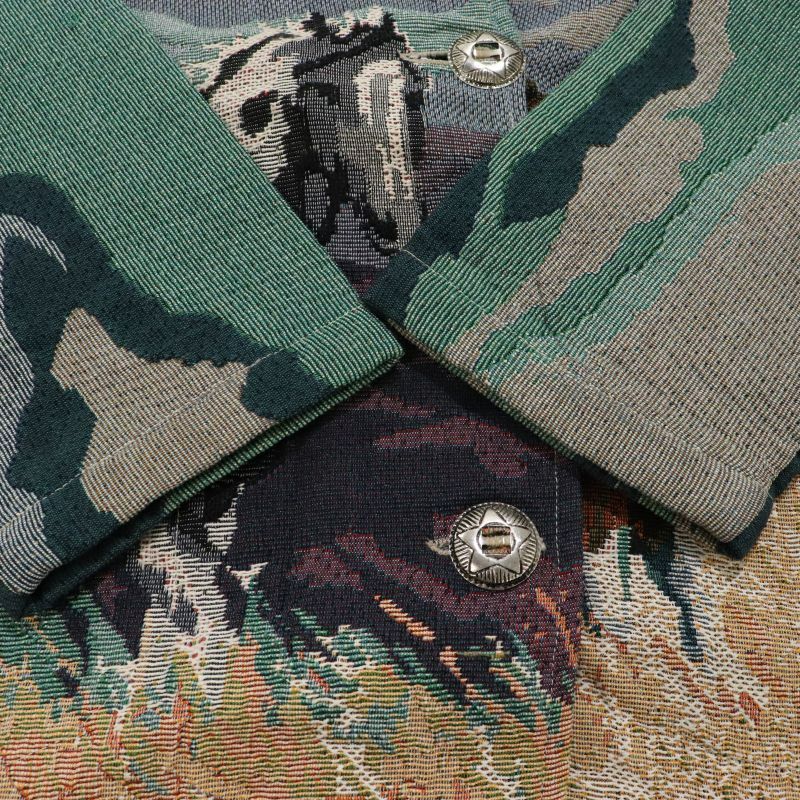 90s vintage アニマル柄 ゴブラン ジャケット ビンテージ　古着M 古着 90s USA製 Cabela's 「GORE-TEX」 リアルツリー カモ 迷彩