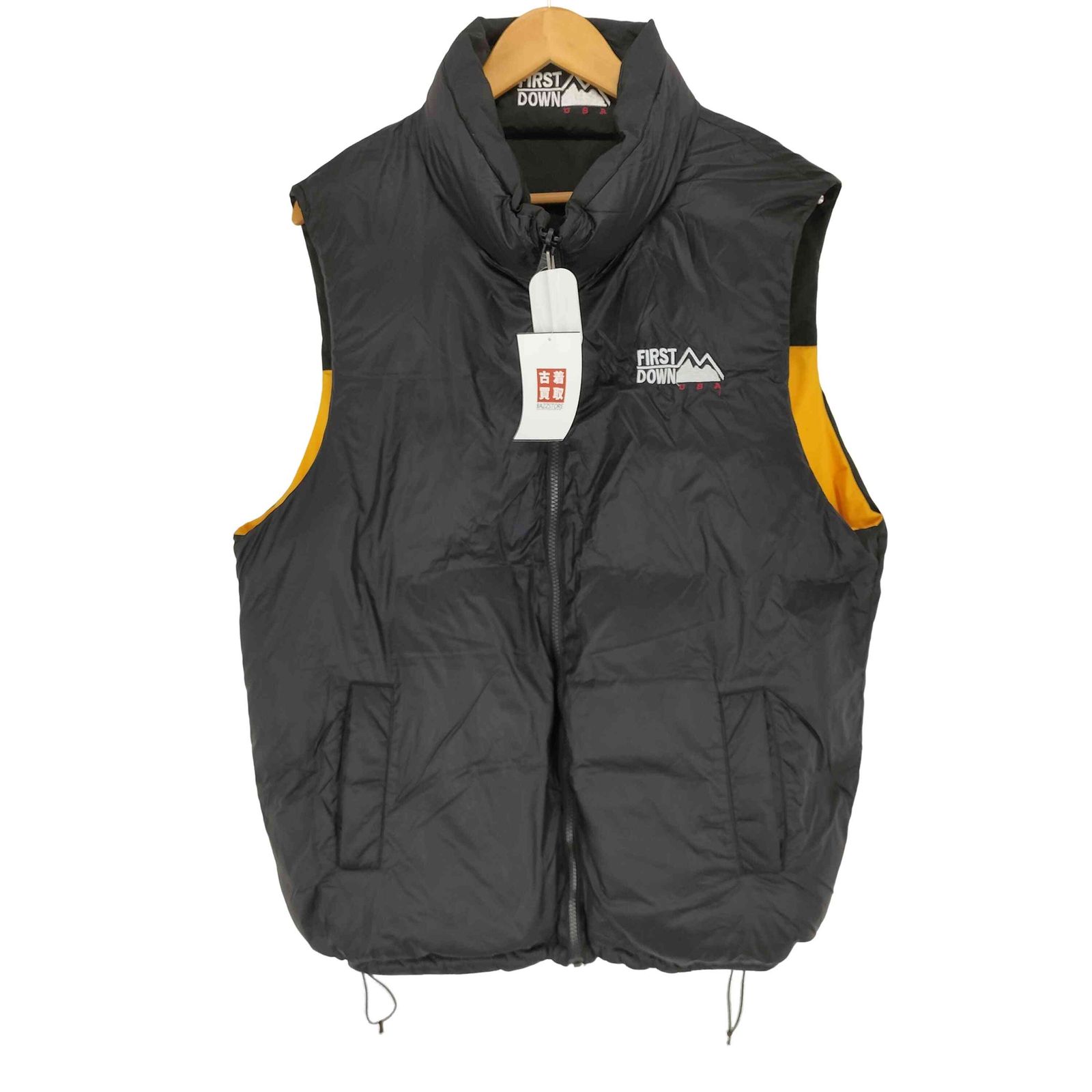 ファーストダウン FIRST DOWN リバーシブルダウンベスト メンズ XL