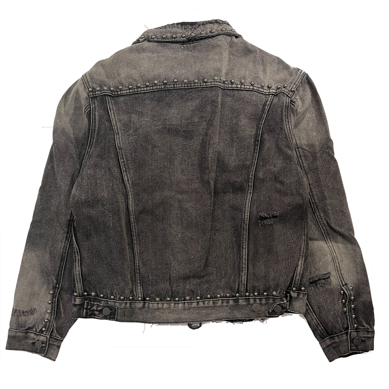 いまだけ15%OFF】【送料無料】mnml STUDDED TRUCKER デニム ジャケット 