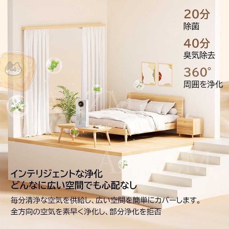 空気清浄機 花粉対策 脱臭 コンパクト H13 ホワイト PM2.5対応