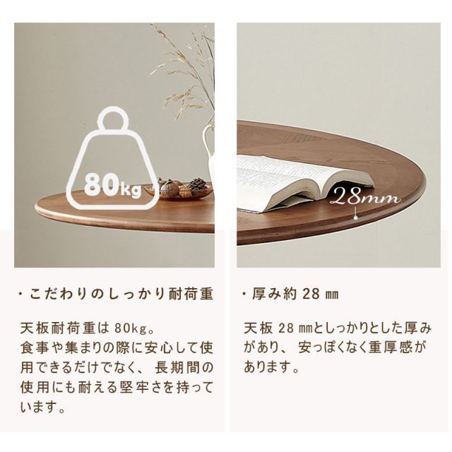 natural signature 天然木 北欧 丸テーブル ダイニング 楽天市場】ダイニングテーブル 円形 幅120 丸テーブル 幅120cm