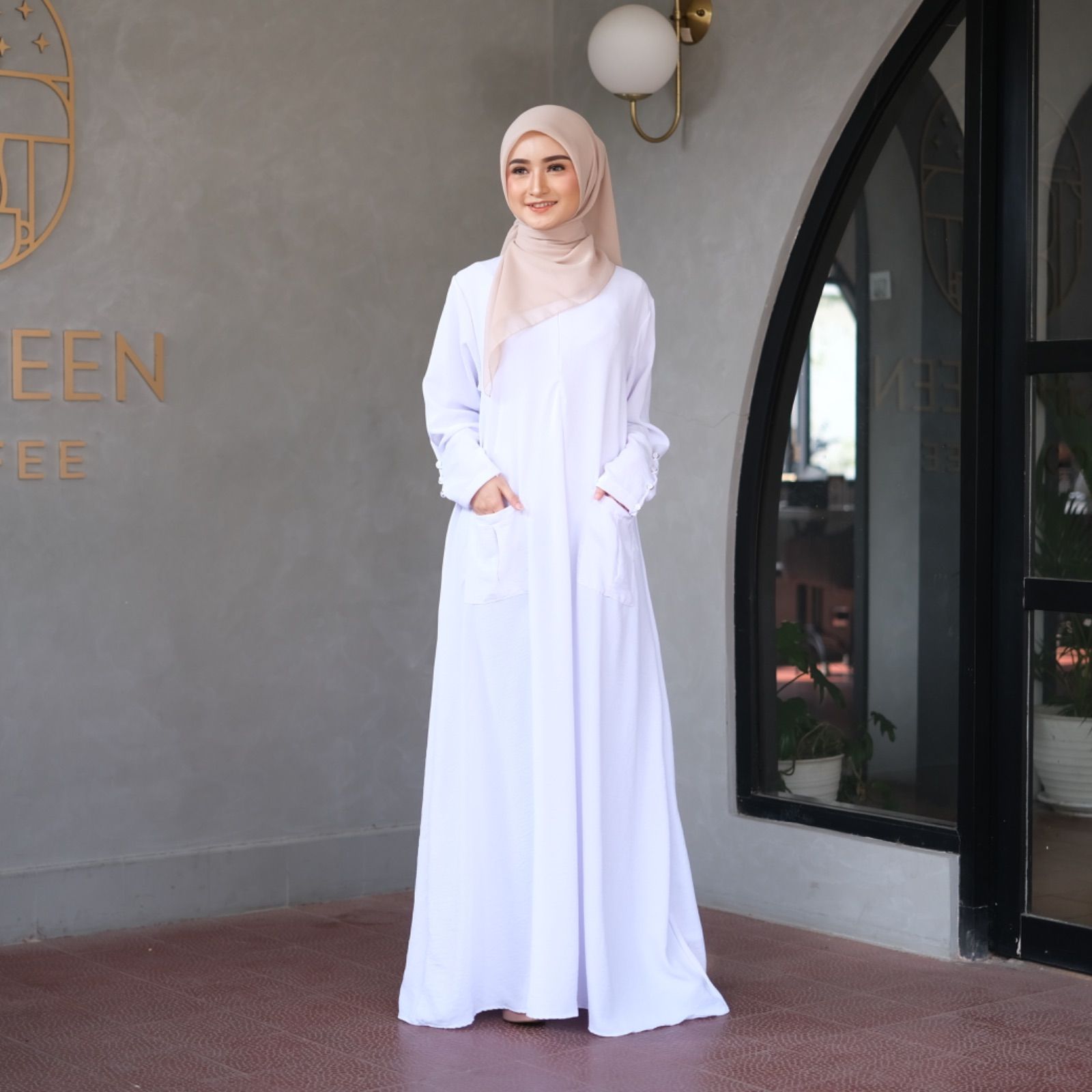 ムスリムロングドレス(ヒジャブ・ニコブ別売)Arissa Abaya Long Dress  