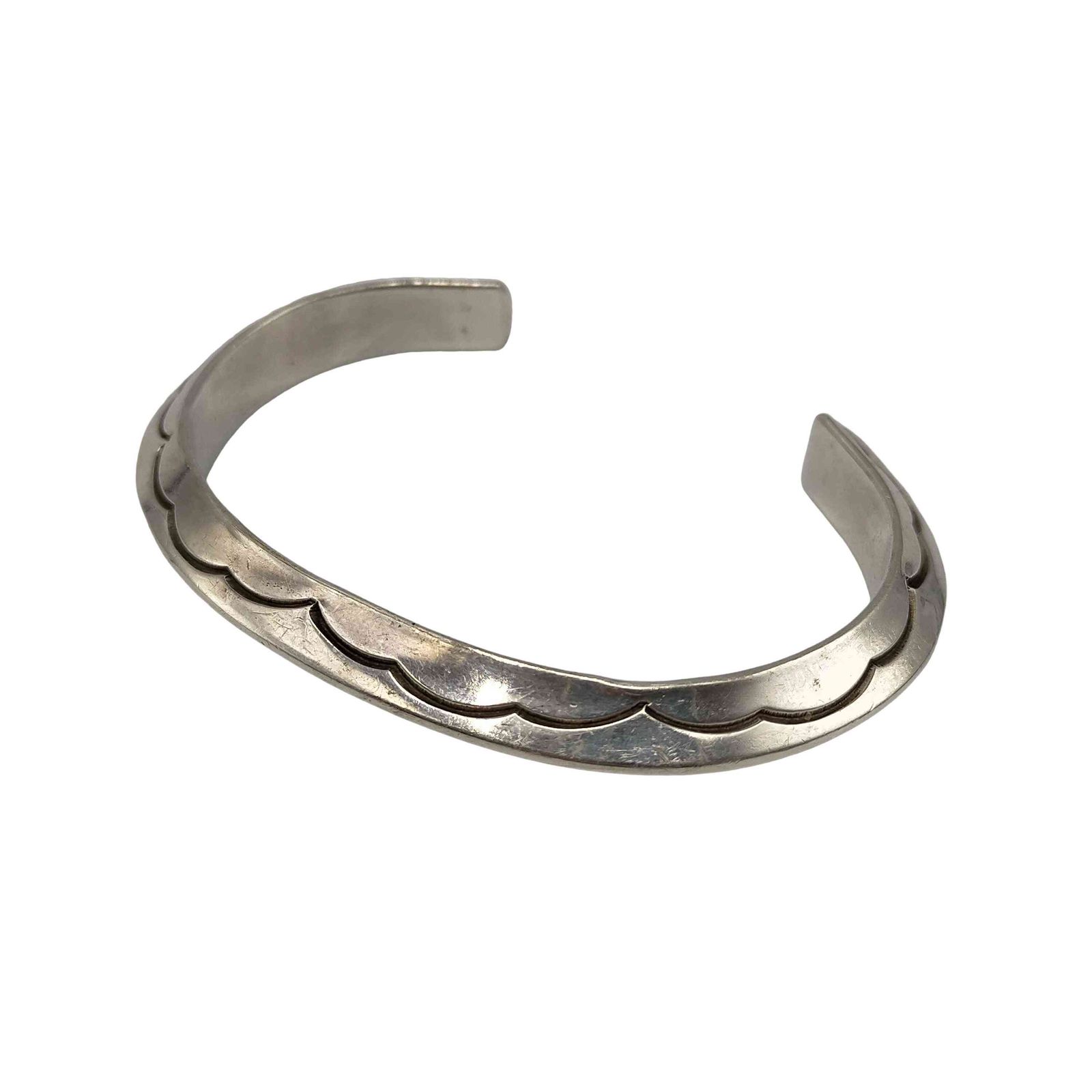 NAVAJO(ナバホ) sterling tahe刻印 バングル メンズ