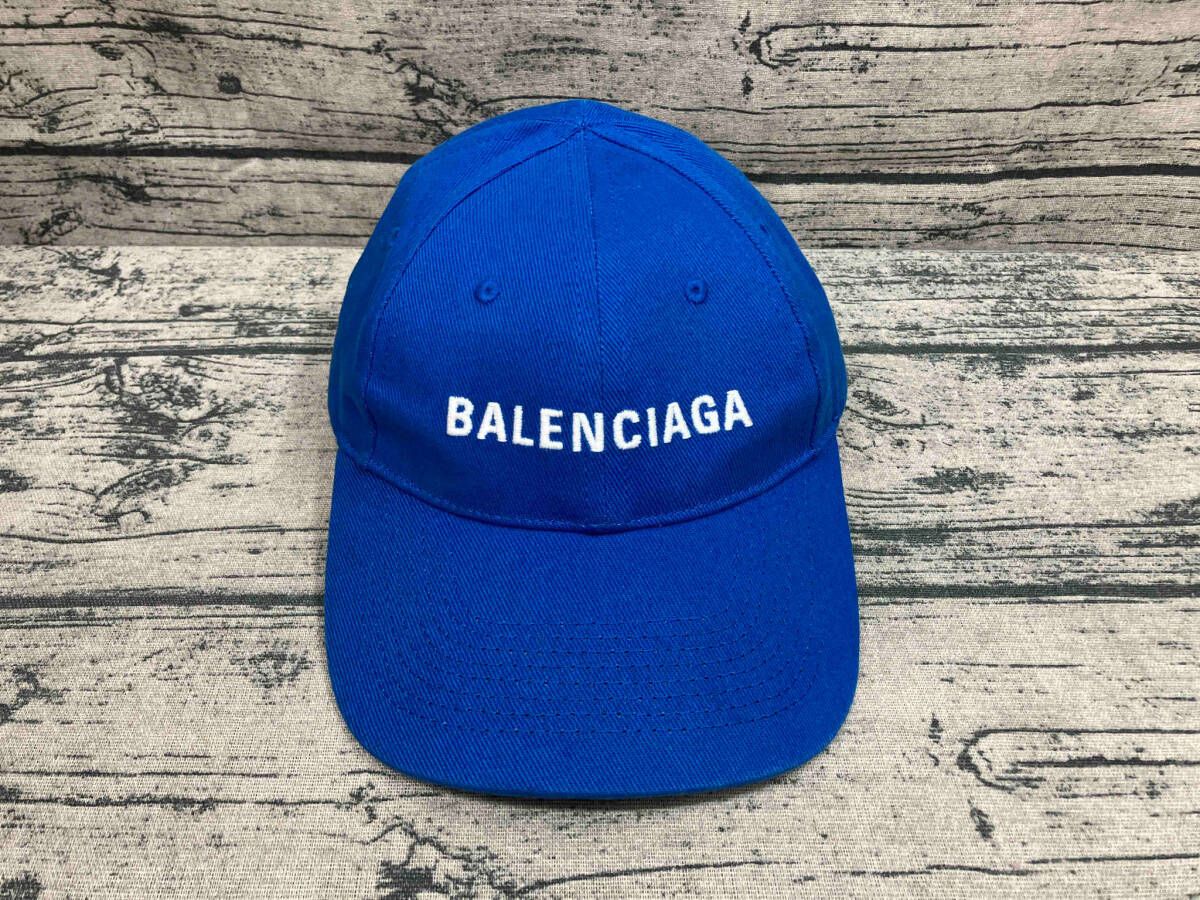 バレンシアガ BALENCIAGA バレンシアガ ロゴ キャップ ネイビー L