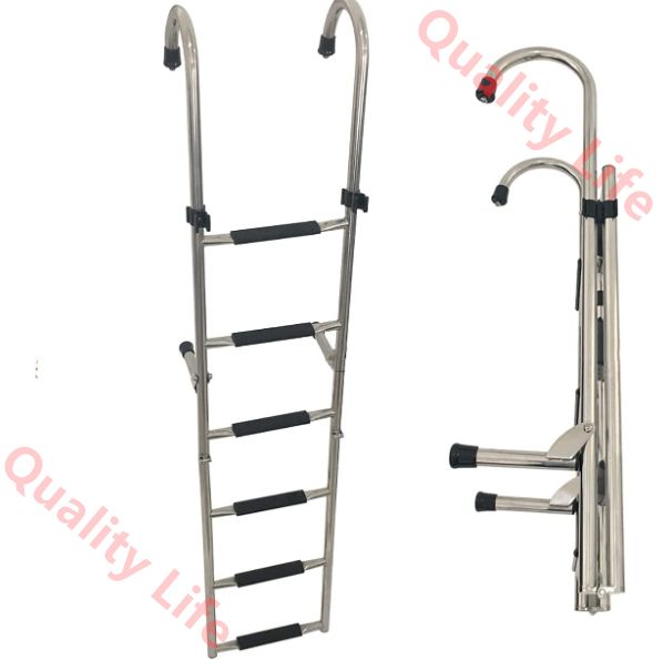 取り外し な折りたたみ式マリンヨットラダー搭乗