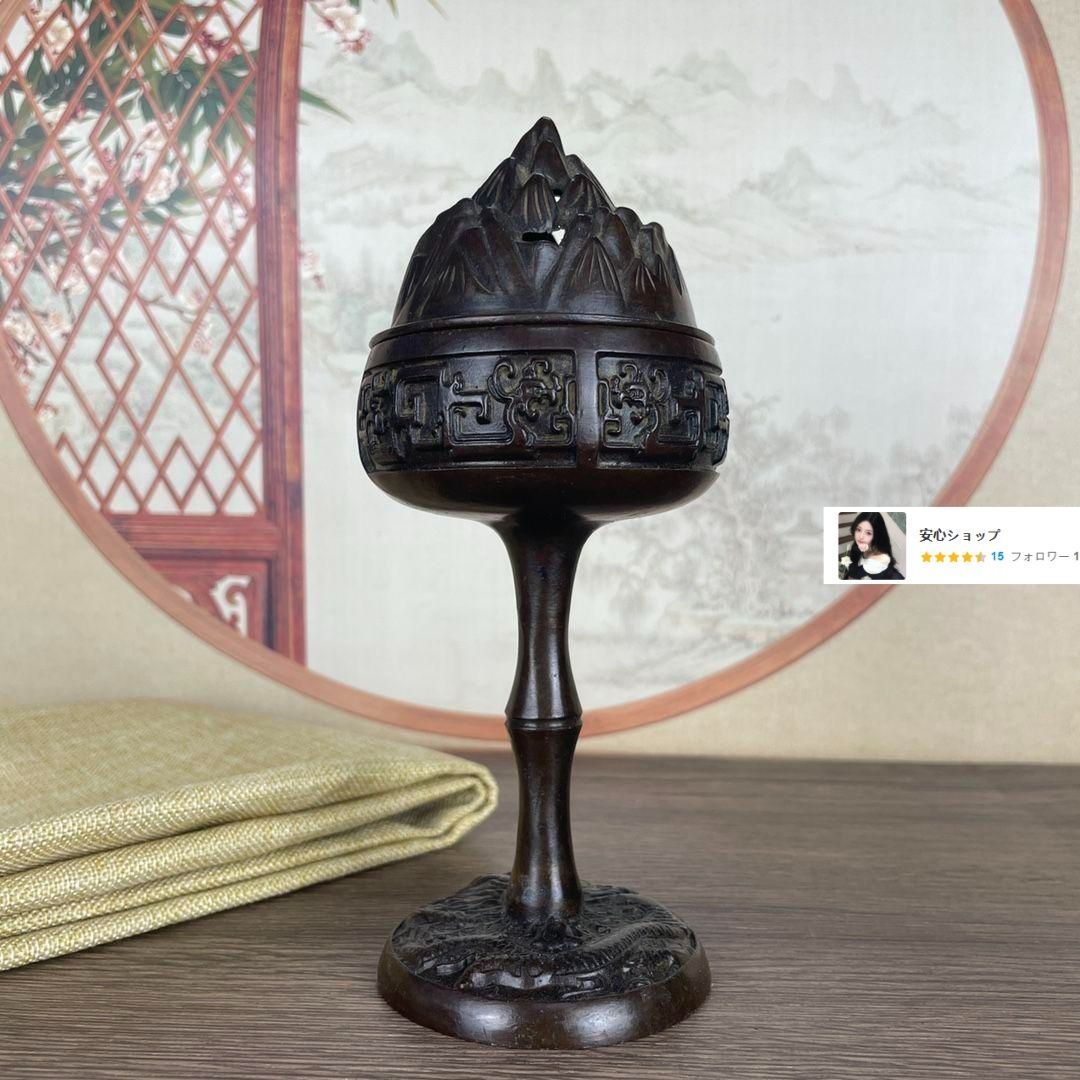 銅製 香炉 盤竜博山炉 茶道具 香道具 装飾品 工芸品 置物 銅製 香炉 盤竜博山炉 茶道具 香道具 装飾品 工芸品 置物 - メルカリ