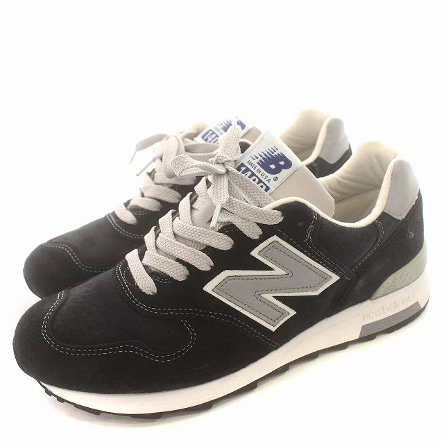 ニューバランス NEW BALANCE M1400NV USA製 スエード スニーカー US9.5 27.5cm 黒 ブラック /G