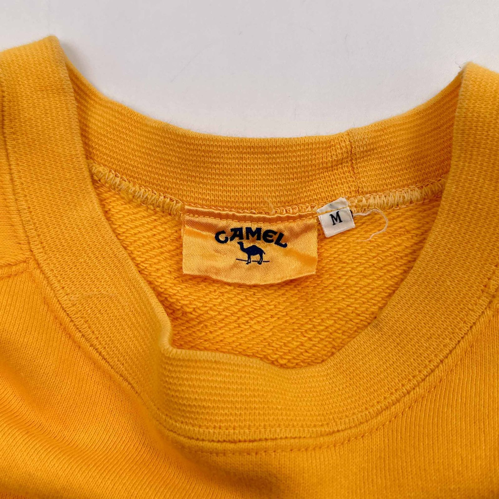 CAMEL vintage イエロースウェット 80s90s 80s レア ヴィンテージ CAMEL × F-1 Team Lotus HONDA 背面BIG