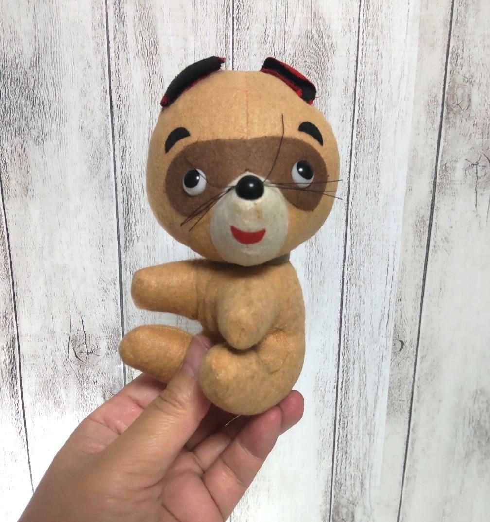 【 レトロ風 】タヌキ ぬいぐるみ レトロ風 】タヌキ ぬいぐるみ たぬき ぬいぐるみ 昭和レトロ