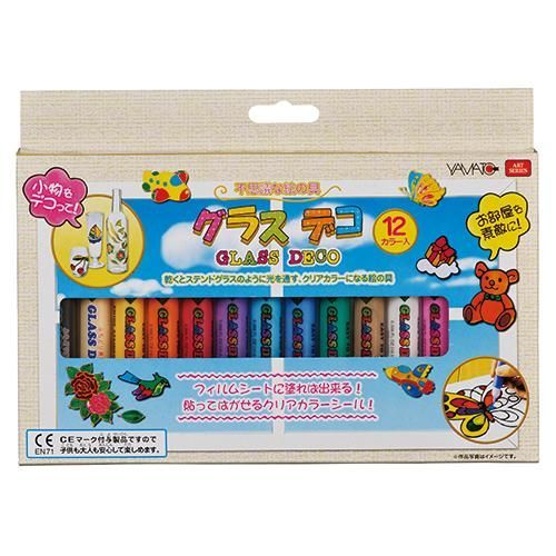 まとめ ヤマト グラスデコ セット 12カラー入 GDS12TN ×10セット