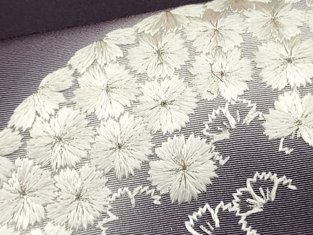 平和屋着物○訪問着 総刺繍 花丸文 暈し染め 銀糸 京都きもの