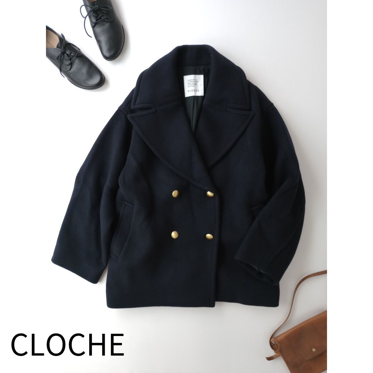 24AW 定価47300円 CLOCHE クロッシェ カシミアタッチ P