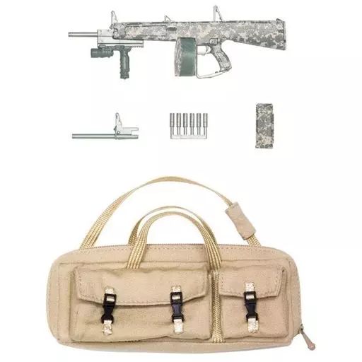 ドールアクセサリー　1/12用 ライフルケース＆AA-12タイプ スペシャルカラー 「ピコニーモ×リトルアーモリー」 あみあみ限定 中古】ドールアクセサリー 1/12用 ライフルケース＆AA-12タイプ