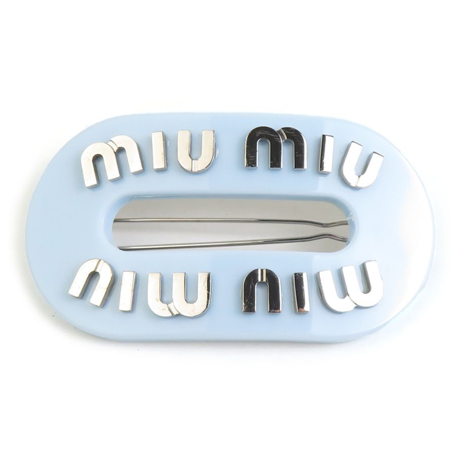 miumiuバレッタ miu MIUMIU ミュウミュウ バレッタ 5IF092 2CPZ レディース