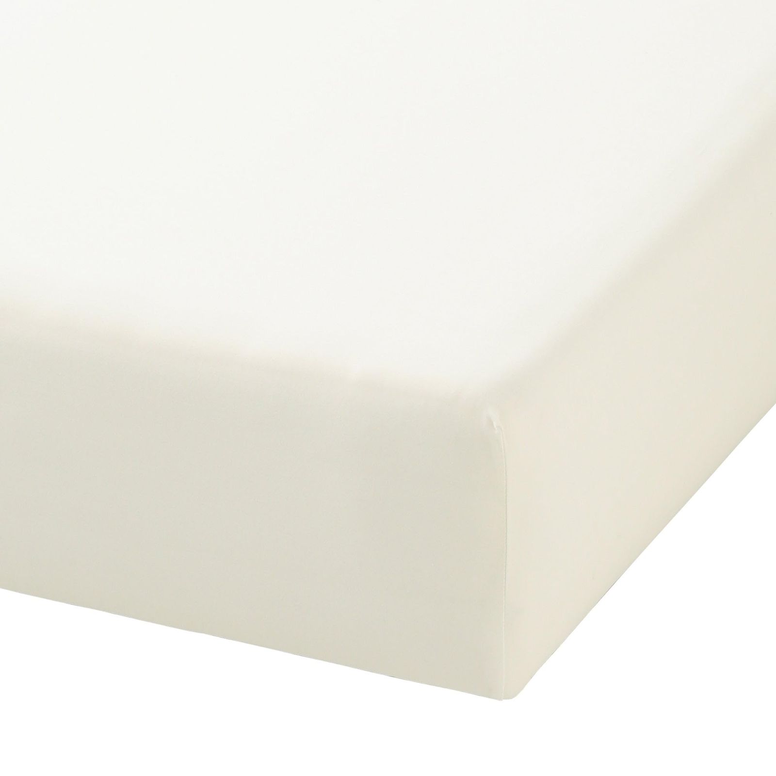 新品 ホワイト シングル ボックスシーツ コットンサテン フランフラン Francfranc