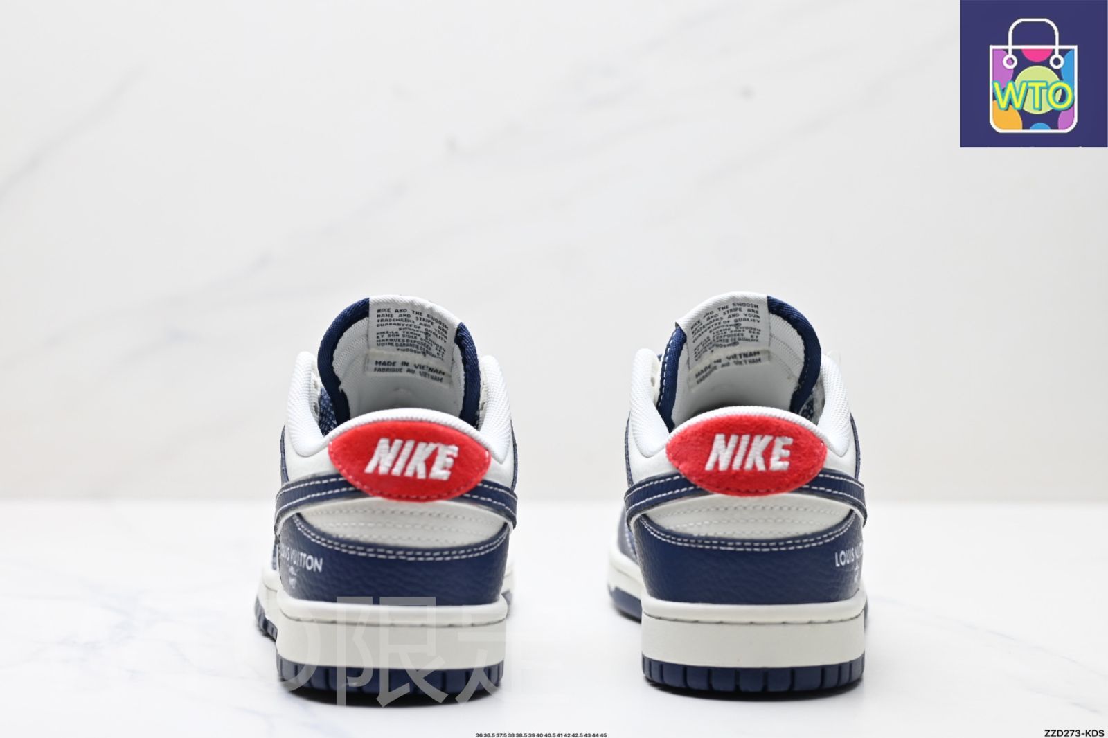  全新 Nike Dunk Low Retro DIY カスタム ルイ ヴィトンコラボ ローカットスニーカー-WTO輸入1 スニーカー 靴