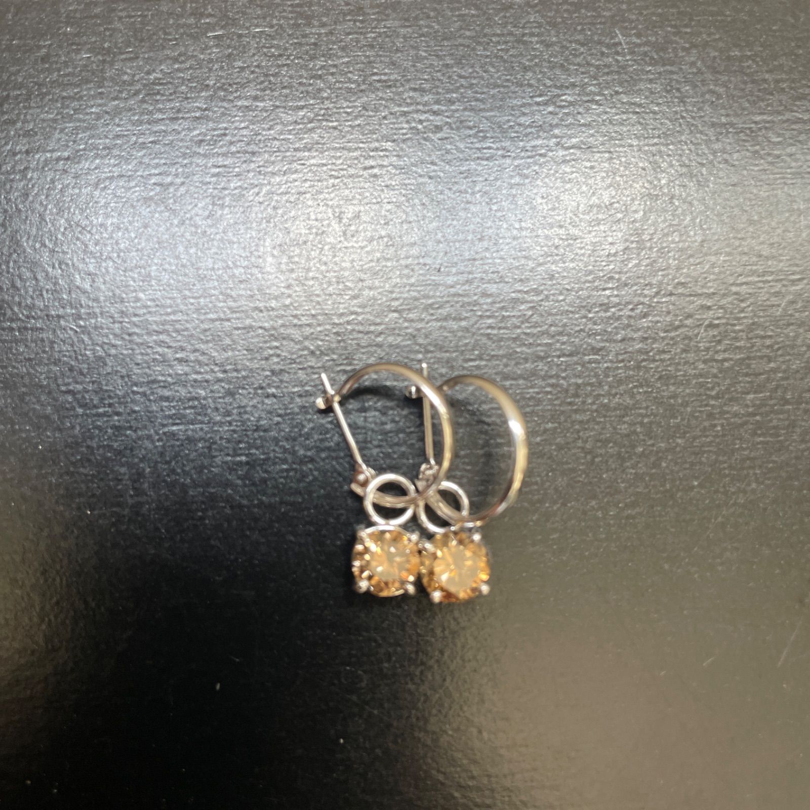 K18WG/K14WG天然ブラウンダイヤモンド2.152ctピアス　新品仕上げ K18WG/K14WG天然ブラウンダイヤモンド2.152ctピアス 新品仕上げ済み