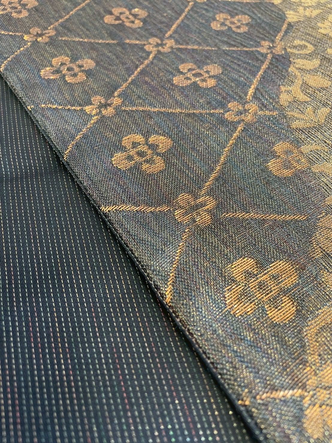 向かい獅子 向かい鳳凰の袋帯