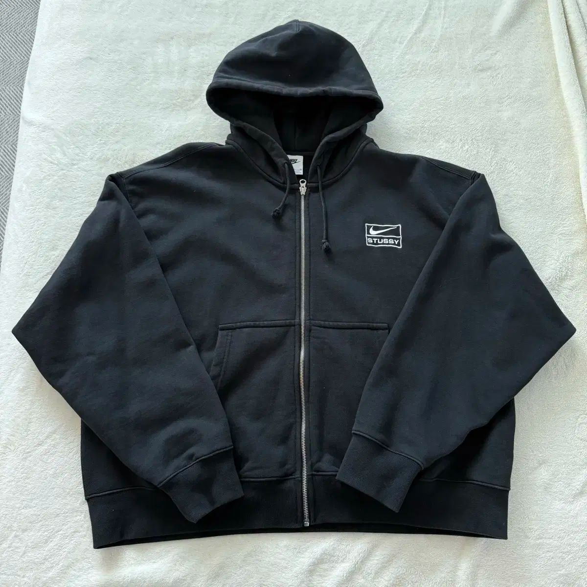 ⭐Nike x Stussy ナイキ x ステューシー ジップ パーカーブラックNike