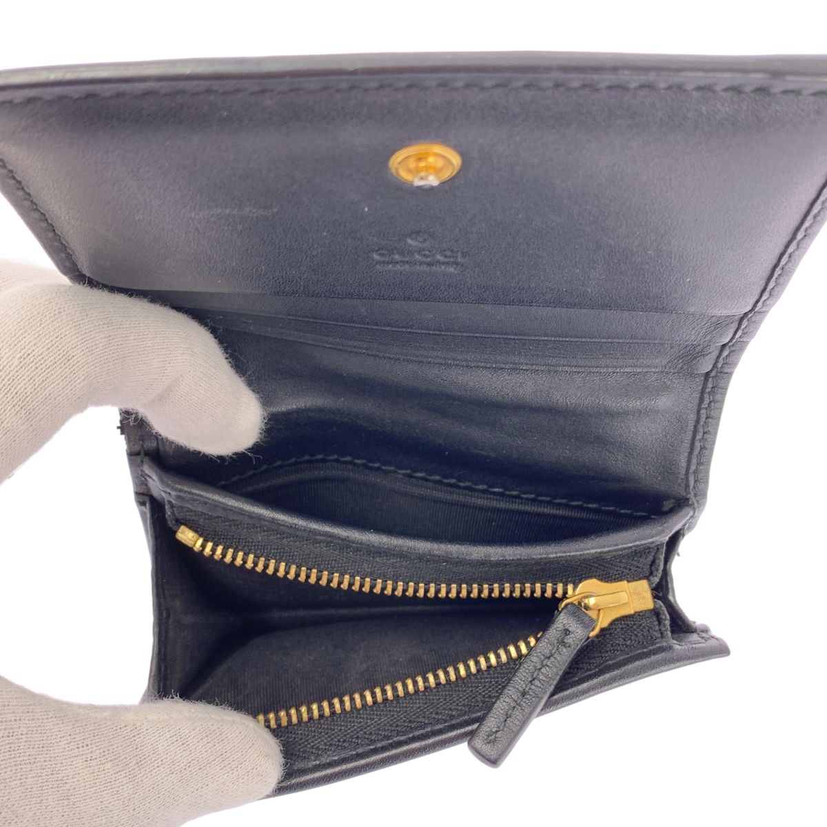 美品　グッチ財布　グッチ折り財布　グッチGGスプリームキャンバス レザー 楽天市場】グッチ GUCCI 二つ折り財布 GGスプリームキャンバス