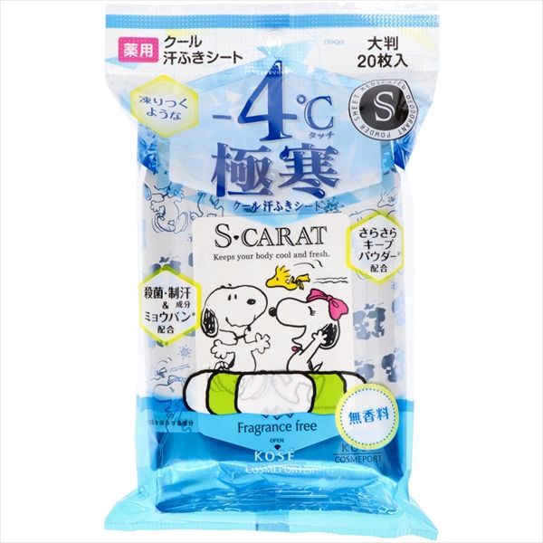 まとめ買い-36点セット エスカラット薬用デオドラント大判クールシート 無香料 制汗剤 デオドラント