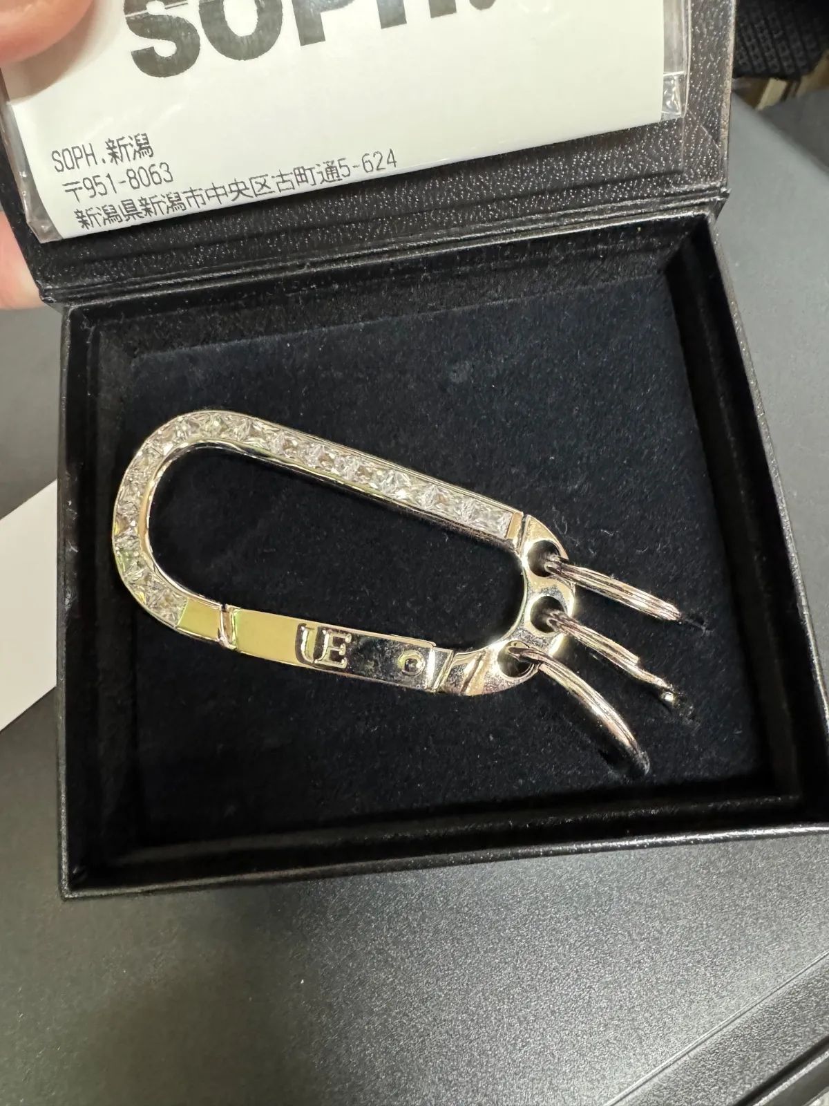 新品　uniform experiment ジルコニア カラビナ キーホルダー uniform experiment（ユニフォームエクスペリメント）の「ZIRCONIA