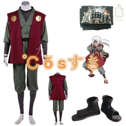 NARUTO ナルト じらいや エロ仙人 全セット風 コスプレ衣装 イベント 演出服 二次会 cosplay イベント アニメ 変身 変装 仮装 パーティー