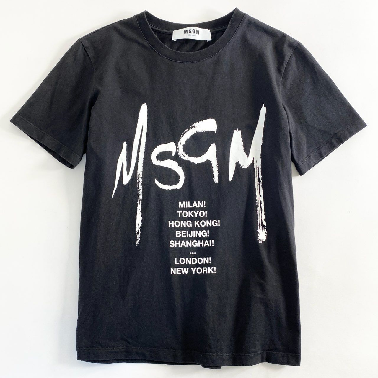 19d4 MSGM エムエスジーエム WITH GRAFFITI LOGO TEE グラフィティロゴ