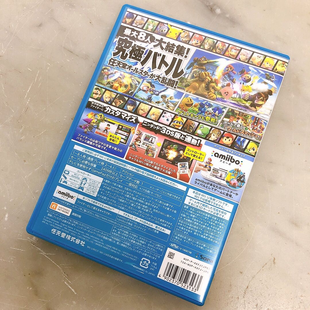 大乱闘スマッシュブラザーズ　ソフト　WiiU スマブラ　純正品 大乱闘スマッシュブラザーズ ソフト WiiU スマブラ 純正品