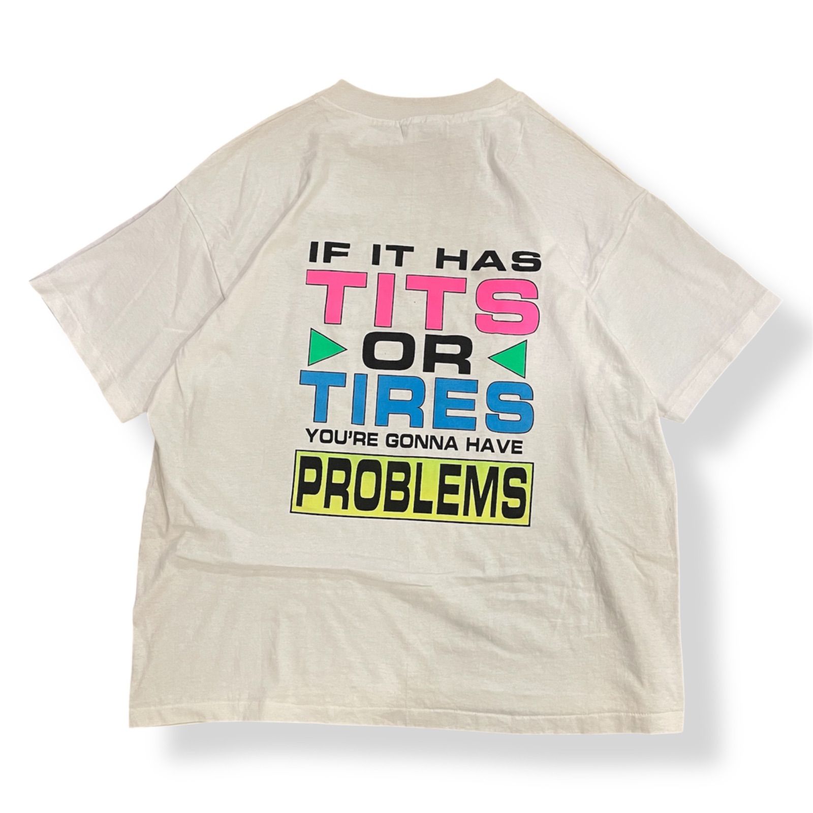 90s HANES 半袖Tシャツ USA製 シングルスティッチ 両面プリント 90s ☆USA製 ☆古着 ☆90年代 ☆アメリカ製 ☆used ☆シングル