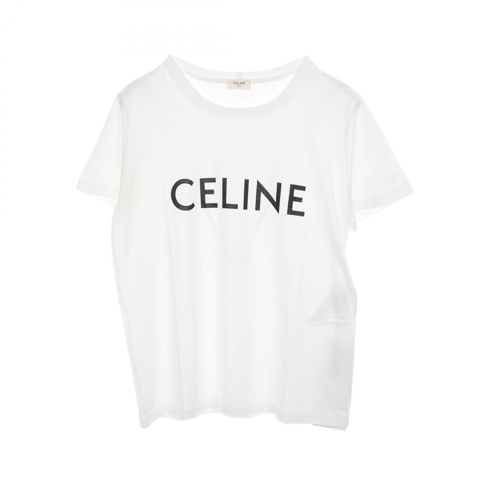 セリーヌ CELINE カットソー ホワイト コットン Tシャツ