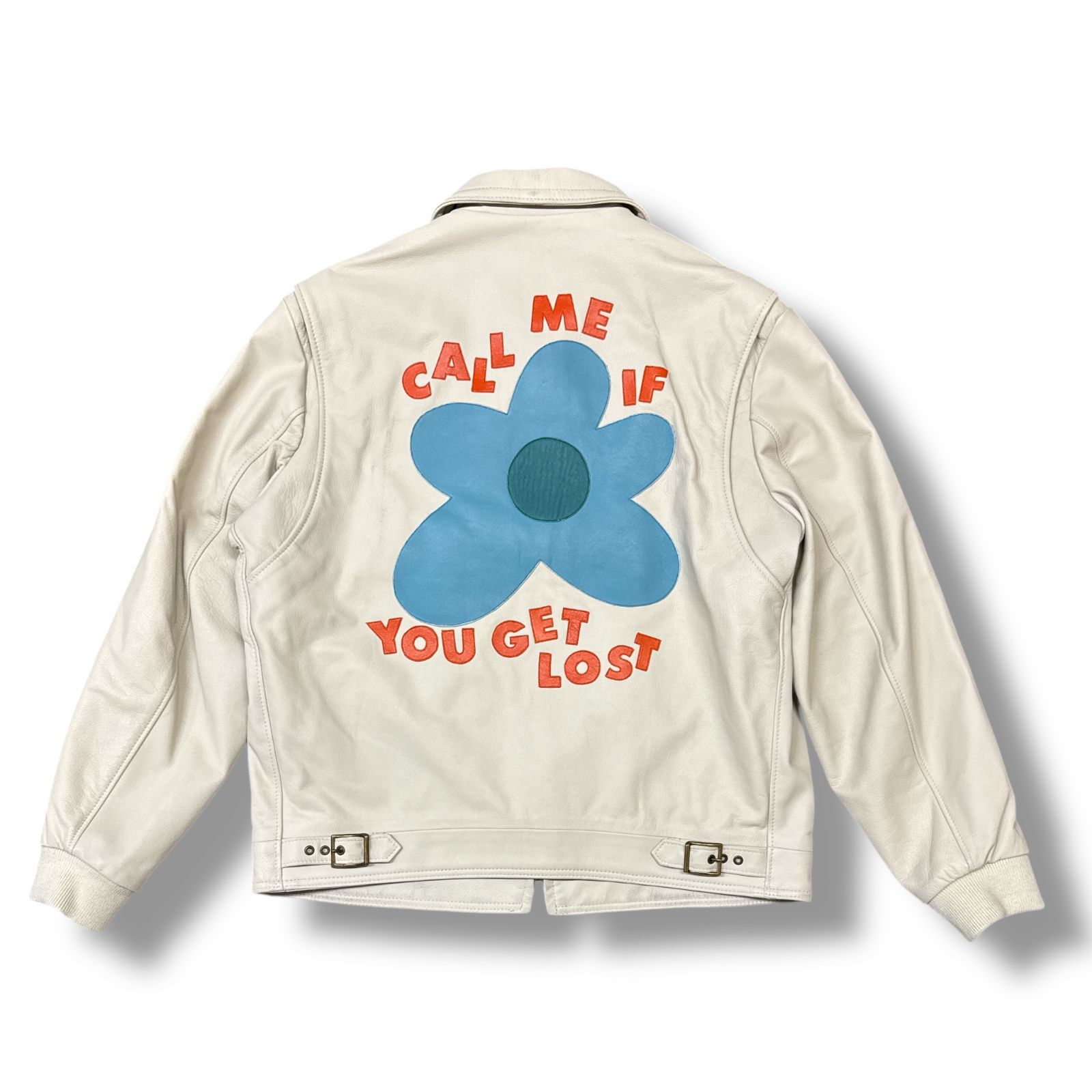Schott le Call Me Fleur x Leather Work Jacket Golf - Size GOLF 