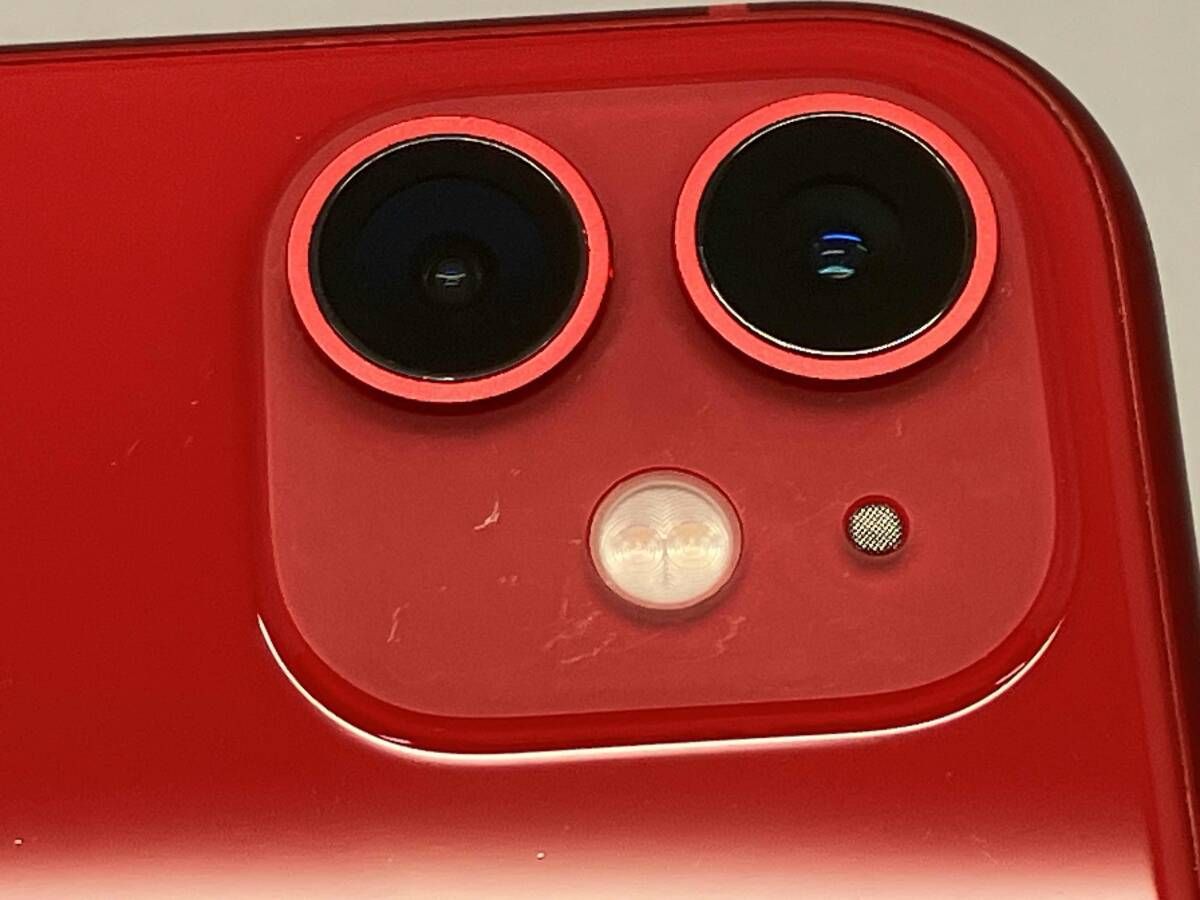 au 【SIMロックなし】MWLV2J/A iPhone 11 64GB レッド au au iPhone