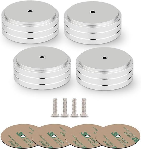 Monosaudio 4Pcs インシュレーター スピーカー オーディオ用インシュレーター アルミニウム製 スピーカーいんしゅれーたー 40 | Monosaudio 4Pcs インシュレーター スピーカー オーディオ用