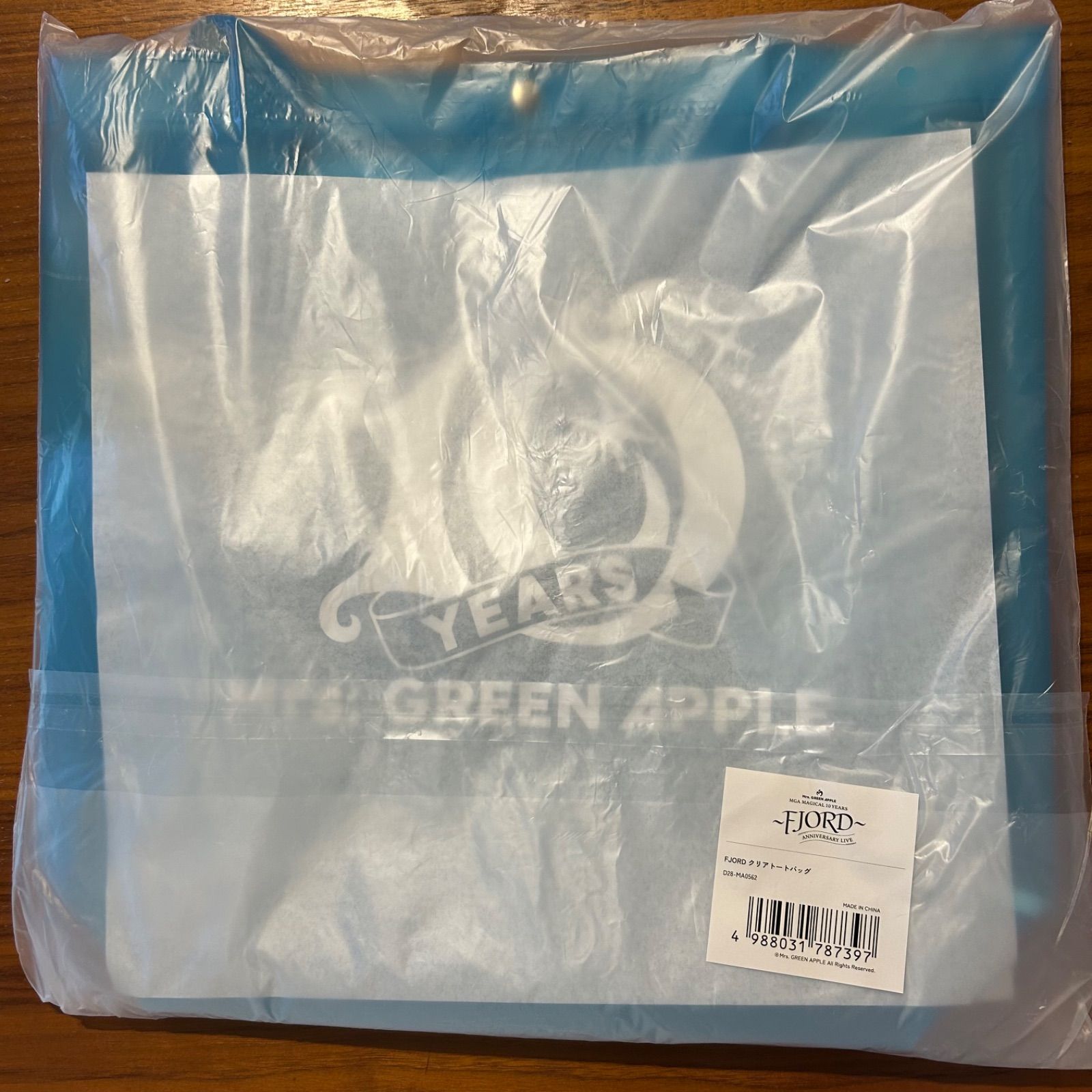 新品未開封 MRS. GREEN APPLE FJORD クリアトートバッグ - メルカリ