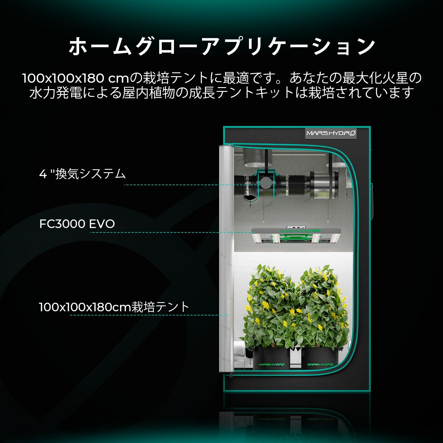 TY-EVO240W 【安心3年保証】植物育成LEDライトT!iyo©️ セール