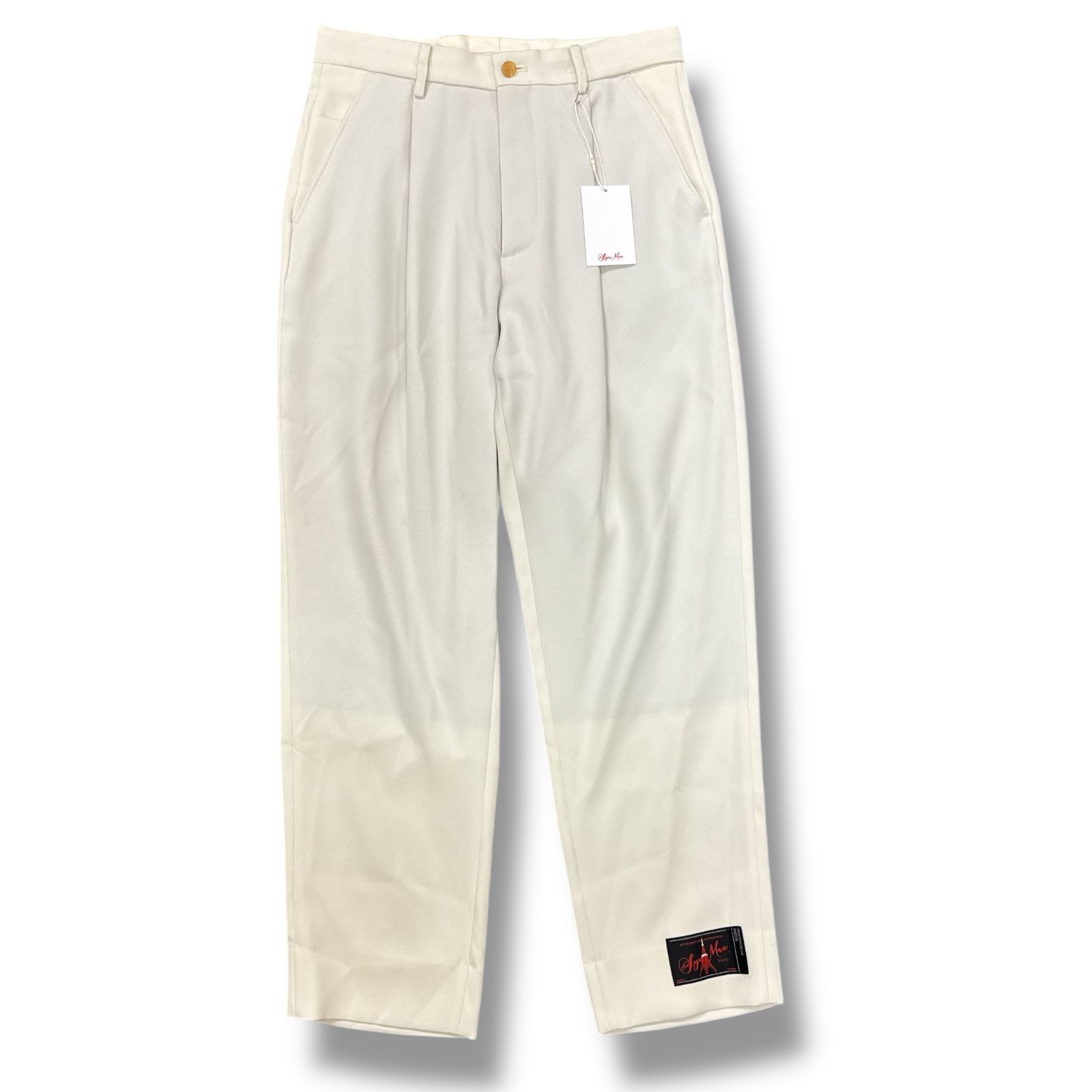 参考上代37400円 未使用品 SYUMAN. 22AW 1タックトラウザー スラックス 