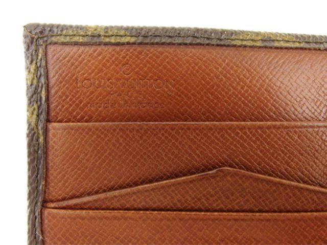 美品 ルイヴィトン 二つ折り財布 Wホック モノグラム ポルトモネビエ ブラウン 楽天市場】ルイ ヴィトン LOUIS VUITTON Wホック 二つ折り財布