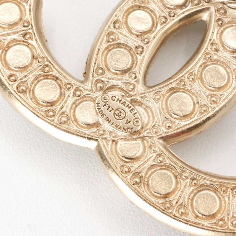 シャネル CHANEL ブローチ コサージュ ゴールド ココマーク
