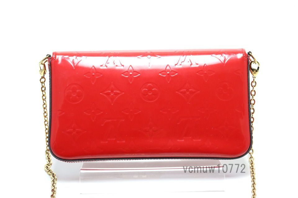 近年モデル希少美中古□ルイヴィトン ヴェルニ ポシェットフェリシー  