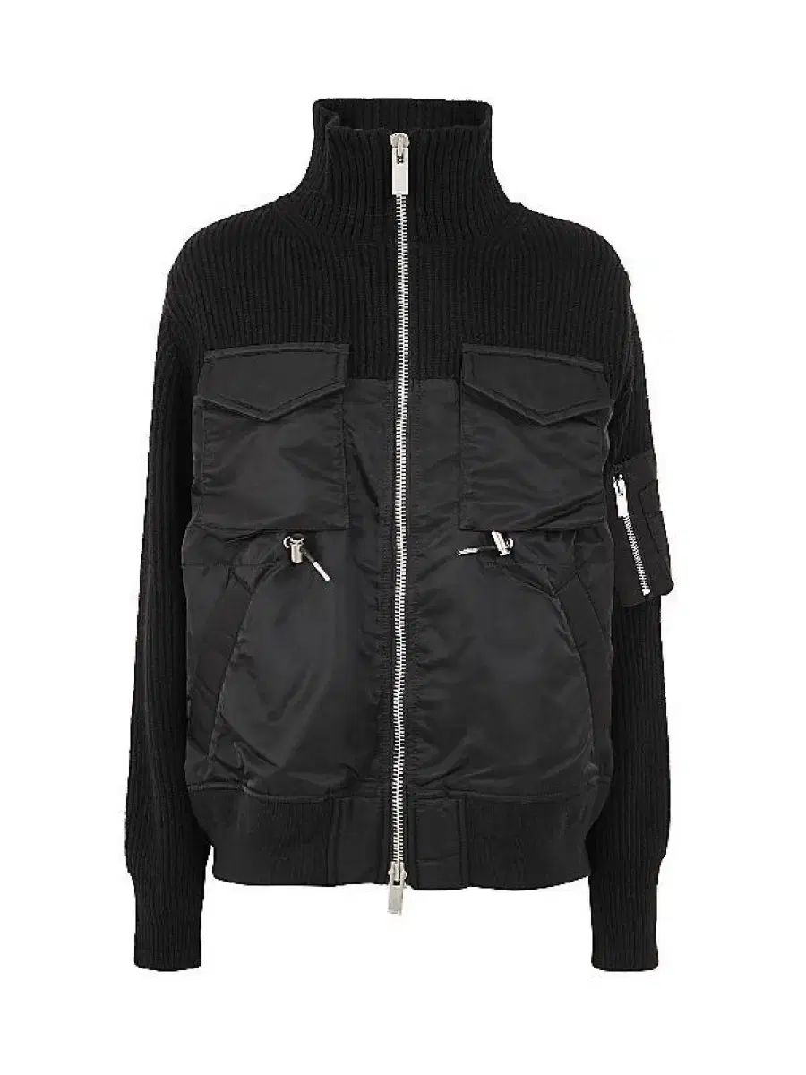 SACAI サカイ ニット セーター ジップアップ ボンバー 2