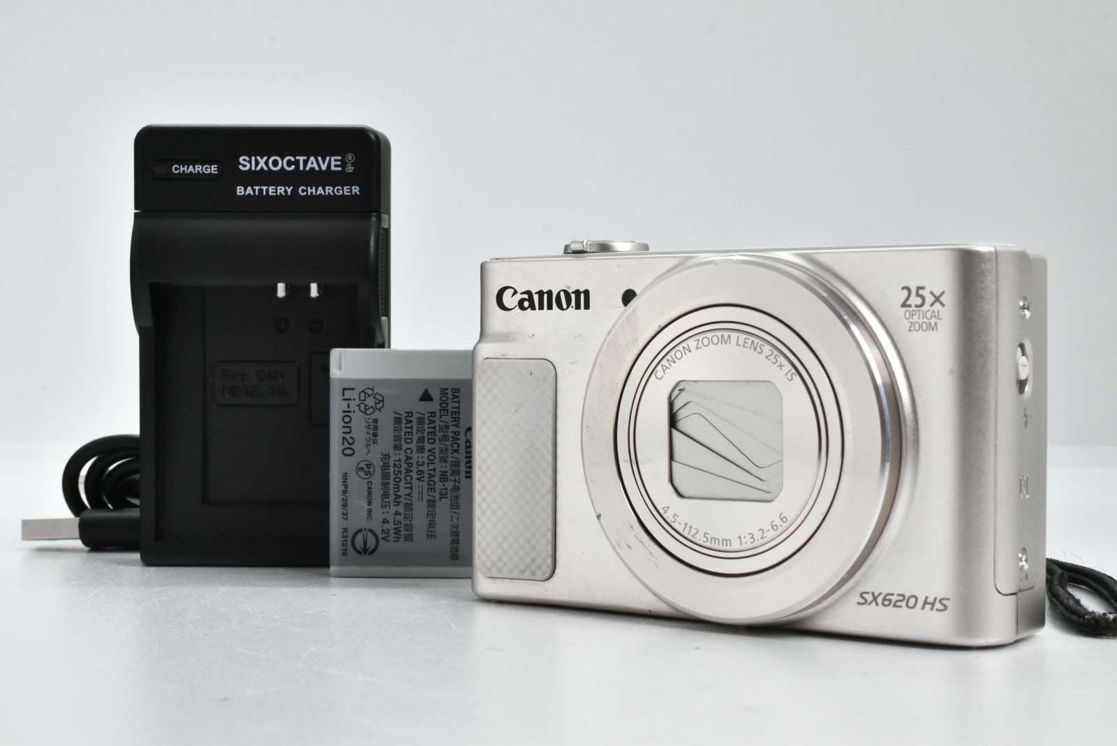 美品/一部訳あり】Canon PowerShot SX620HS ホワイト 美品/一部訳あり】