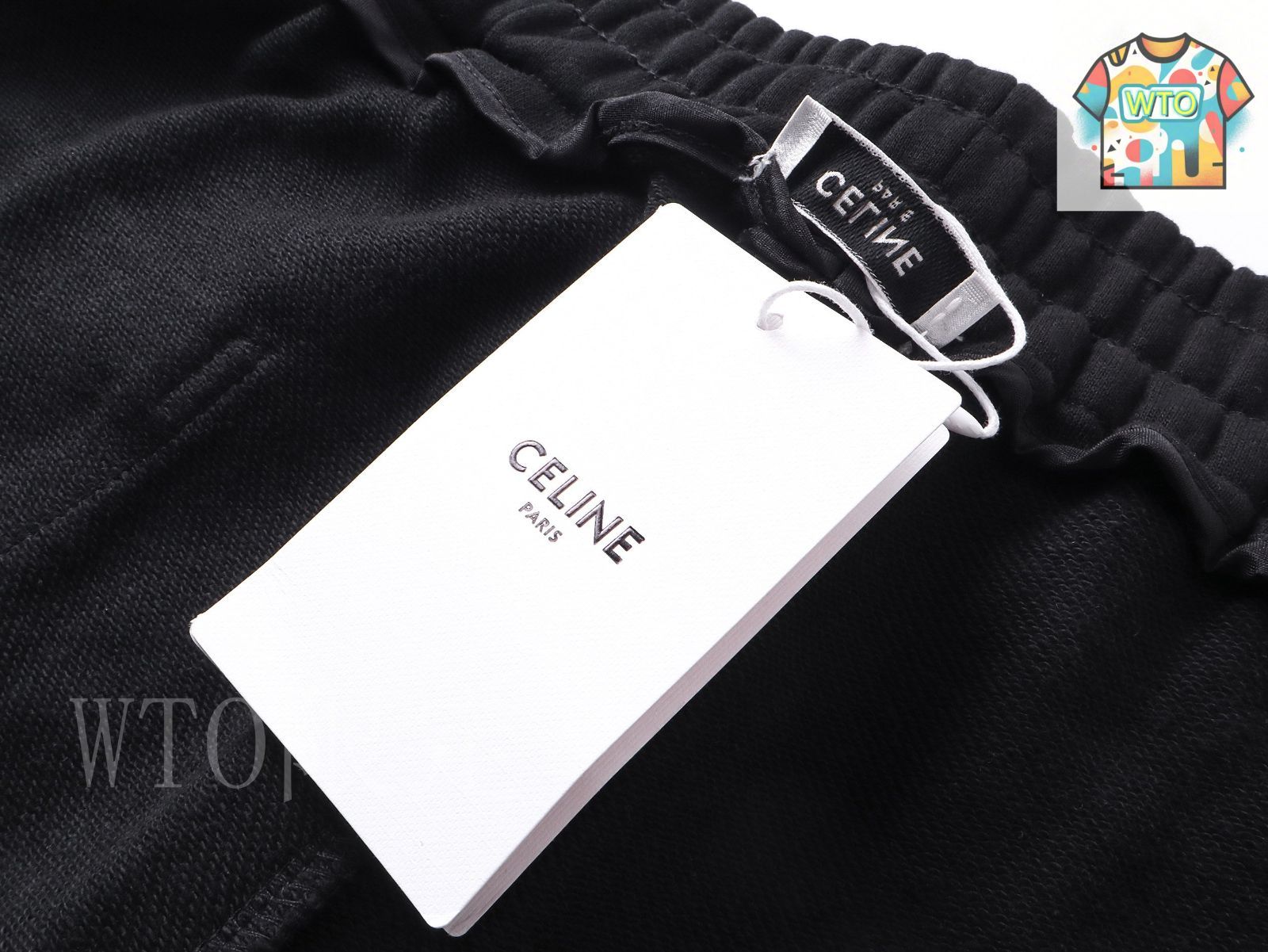 今日特価】Celine New Classic Letter コットンショーツ-1