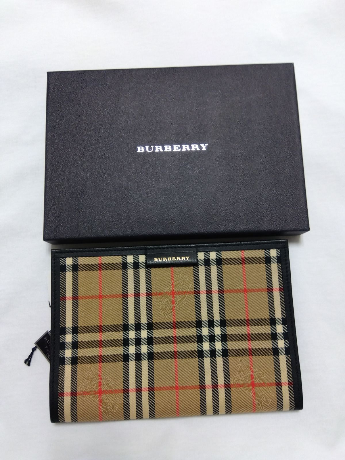 箱付き【未使用品】BURBERRY 14000G/動作良好 新品電池 動作品 M10 バーバリー BURBERRY ブックカバー 箱付き 未使用品 状態