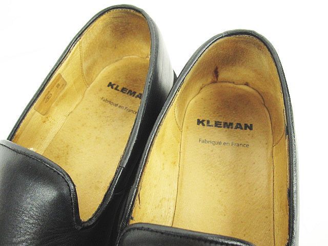 KLEMAN クレマン レザー スリッポン 黒 ブラック サイズ40 MF004