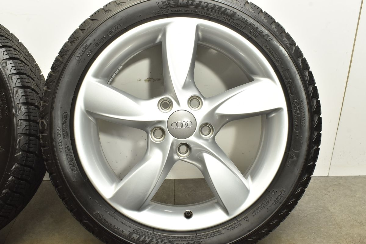 しかも送料無料 です！ 製 バリ溝 スタッドレス アウディ A3 スポーツバック 純正 17in 6J 48 PCD112 ミシュラン X-ICE SNOW 205 50R17 品番 8V0071497 人気アイテムお得に購入。
