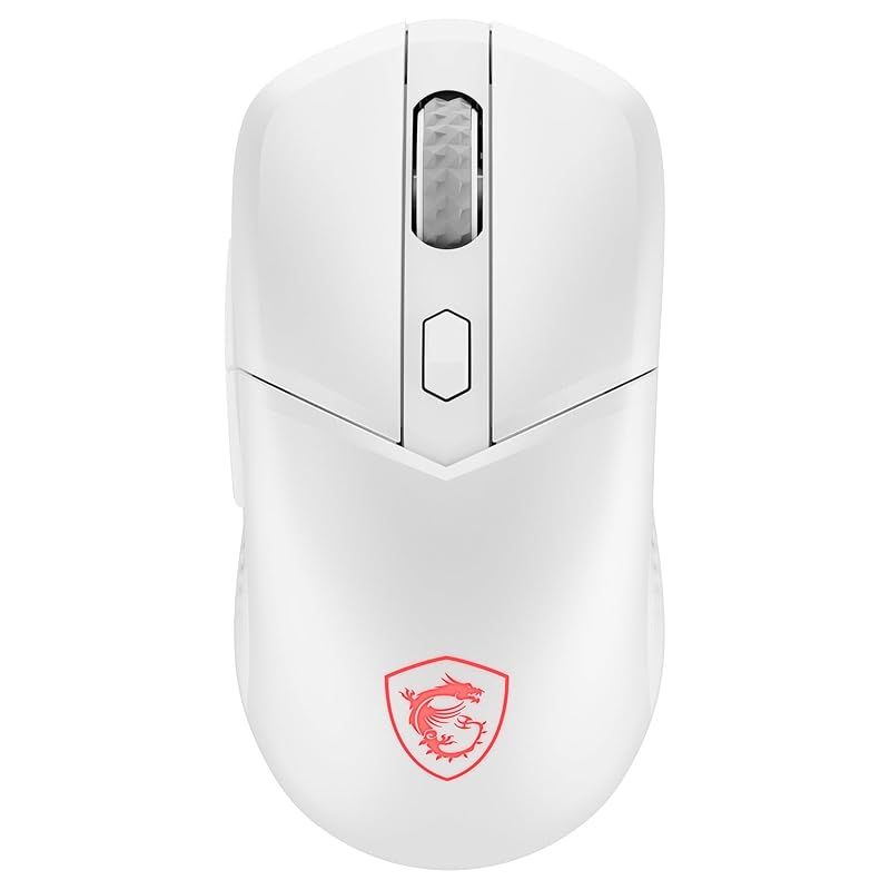 MSI VERSA 300 ELITE WHITE W ワイヤレス ゲーミングマウス 軽量 65g 有線 無線 左右対称 MS0758